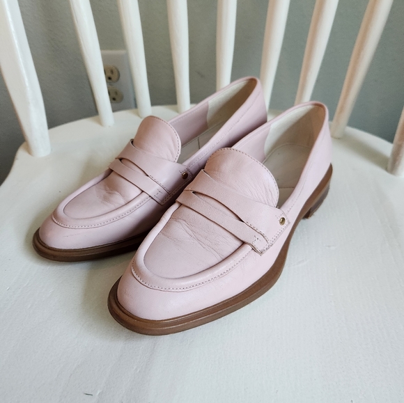 Franco Sarto pink leather loafers US 6 - Picture 9 of 11